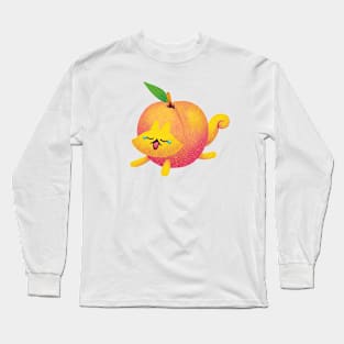 Peach Cat Long Sleeve T-Shirt